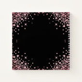 Carnet Sparkle Rose Gold Parties scintillant 60e annivers (Dos)