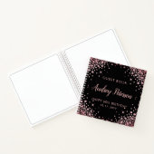 Carnet Sparkle Rose Gold Parties scintillant 60e annivers (Intérieur)