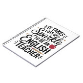 Carnet Sparkle to Be an English Teacher - Fun Cadeau (Côté gauche)