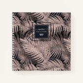 Carnet Sparkling Palm Leaves Pattern (Devant)