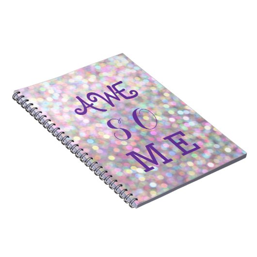 Carnet Sparkly AWESOME (Côté Droit)