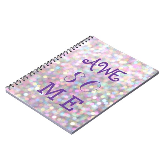 Carnet Sparkly AWESOME (Côté gauche)