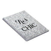 Carnet Sparkly Silver TRÈS CHIC (Côté Droit)