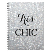 Carnet Sparkly Silver TRÈS CHIC (Devant)