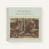 Carnet Sparrow Bird Notebook – Nature-Inspired Writing  (Devant)