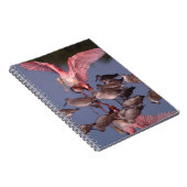 Carnet Spatule rosée avec des chevaliers semipalmés en ea (Côté Droit)
