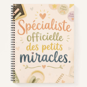 Carnet Spécialiste officielle des petits miracles