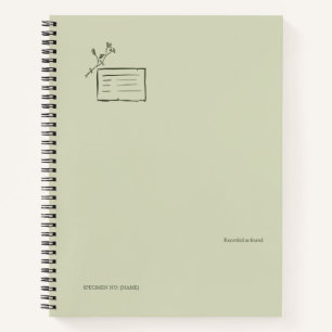 Carnet Spécimen - Les botanistes font une pause - Minimal