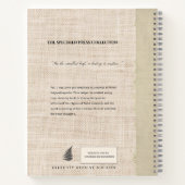 Carnet Specimen Press: Fossil Fern Linen Look Organic (Dos)