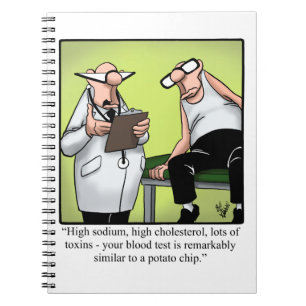 Carnet Spectacles amusants Humour de dessin de santé Médi