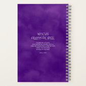 Carnet Spell de Gratitude de la sorcière violette personn (Verso)