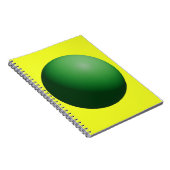 Carnet Sphère verte sur jaune (Côté Droit)