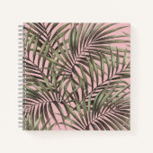 Carnet sphérique de feuille de palme tropicale (Devant)