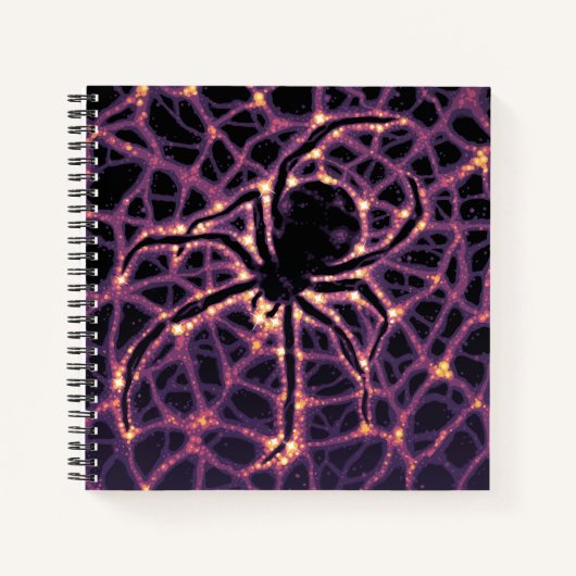Carnet Spider Cosmic Web, Galaxie d'Halloween des horreur (Devant)