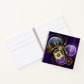 Carnet Spider Steampunk sur Arrière - plan pourpre (Intérieur)