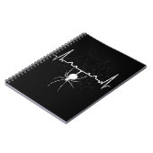 Carnet Spider Web Heartbeat Cobweb Spider Cadeau (Côté gauche)
