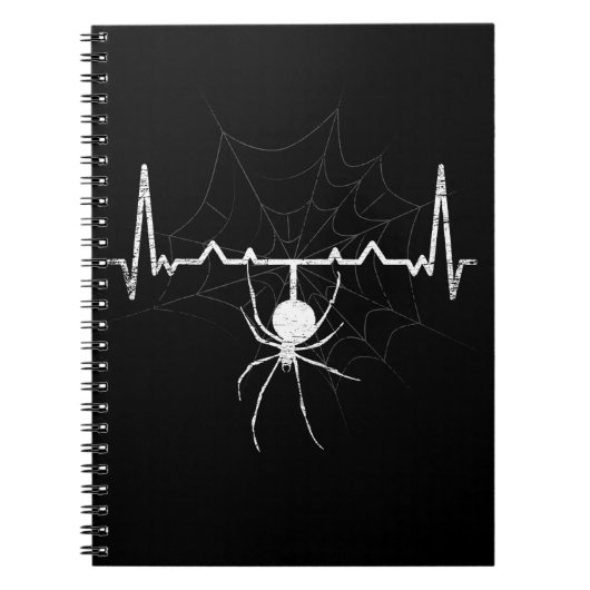 Carnet Spider Web Heartbeat Cobweb Spider Cadeau (Devant)
