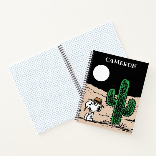 Carnet Spike dans un désert illuminé par la Lune (Intérieur)