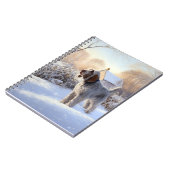 Carnet Spinone Italiano Laisser Neige Noël (Côté gauche)