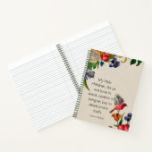 Carnet Spiral - 1 Jean 3:18 KJV (Intérieur)