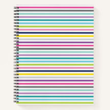 carnet spiral 8,5 x 11 Bande brillante et joyeuse