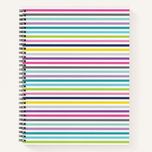 carnet spiral 8,5 x 11 Bande brillante et joyeuse