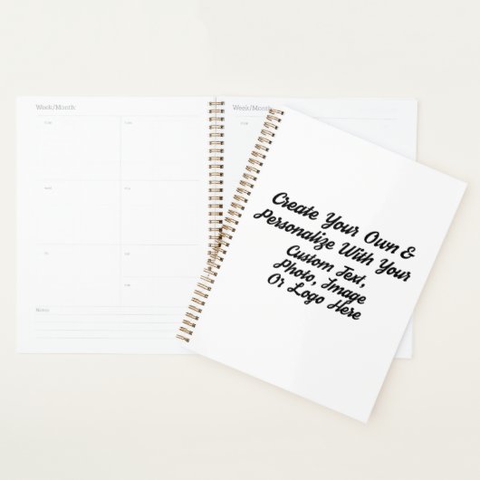 Carnet spiral, 8,5 X 11 Couverture rigide en plast (Devant avec enveloppe)
