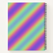 Carnet spiral à arc-en-ciel à lumière de néon (Dos)