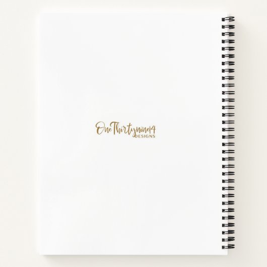 Carnet spiral à couverture rigide (Dos)