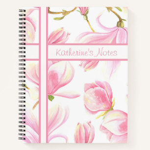 Carnet spiral à fleurs