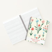 Carnet Spiral à la couleur de l'eau dessinée à la  (Intérieur)