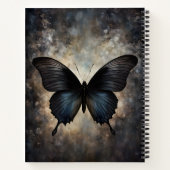 Carnet spiral à papillon gothique noir (Dos)