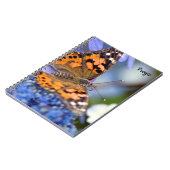 Carnet spiral à papillon peint (Côté gauche)
