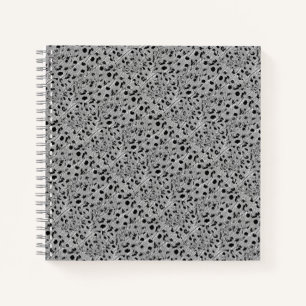 Carnet spiral à pointes noires