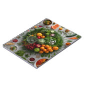 Carnet Spiral À Thème Alimentaire Personnalisé (Côté gauche)