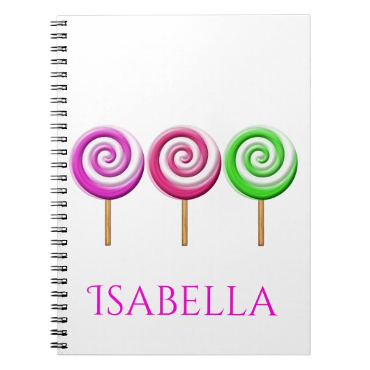Carnet Spiral À Trois Pops À Lolly (Devant)