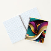 Carnet spiral Abstrait coloré (Intérieur)