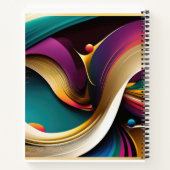 Carnet spiral Abstrait coloré (Dos)