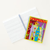 carnet spiral "Abstrait en couleur" (couverture ri (Intérieur)