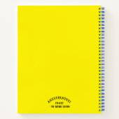 carnet spiral "Abstrait en couleur" (couverture ri (Dos)