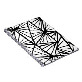 Carnet spiral Abstrait triangles Lino (Côté Droit)