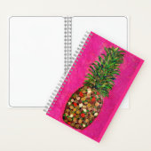 Carnet spiral ananas (couverture rigide) (À l'intérieur)