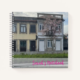 Carnet Spiral Arbre à fleurs personnalisable