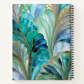 Carnet spiral Art Déco coloré (Dos)