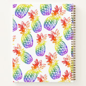 Carnet spiral avec ananas arc-en-ciel (Dos)