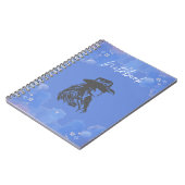 Carnet spiral avec conception de la cowgirl (Côté gauche)