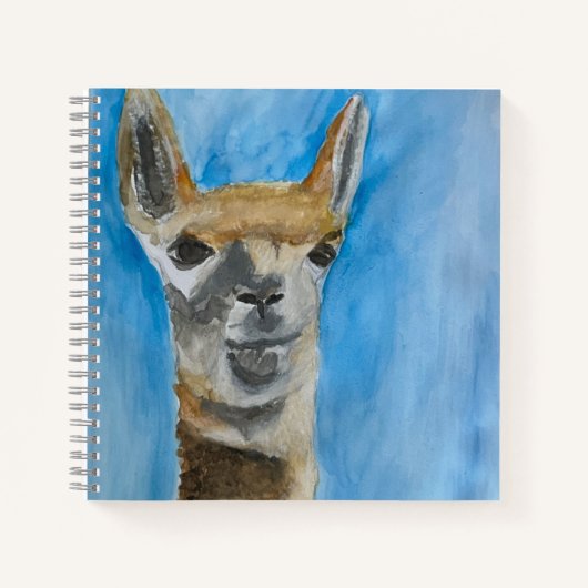 Carnet spiral avec Llama (Devant)