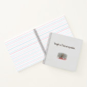 Carnet spiral avec photo d'une finche (Intérieur)