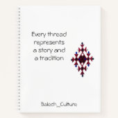 Carnet Spiral Baloutchi pour les étudiants (Devant)