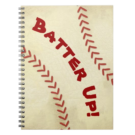 Carnet Spiral Batter Up Baseball (Devant)
